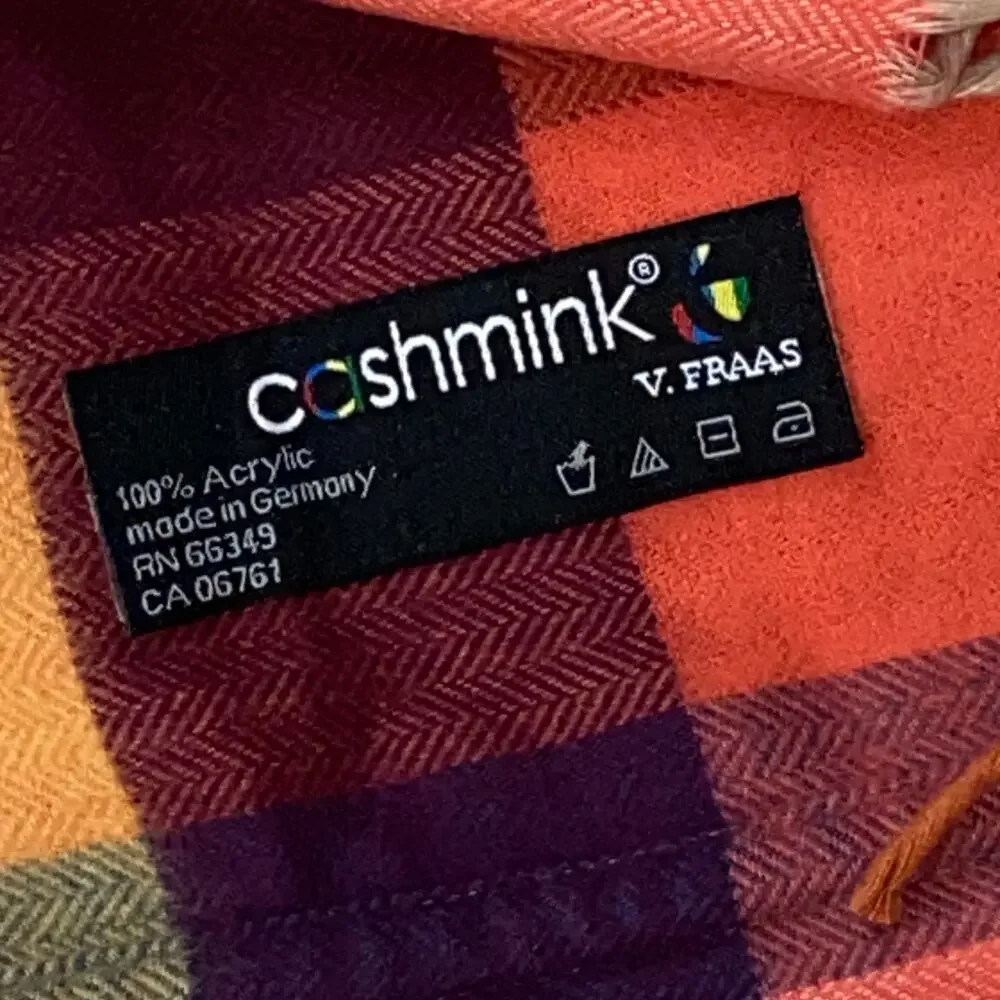 Cashmink fringed sides